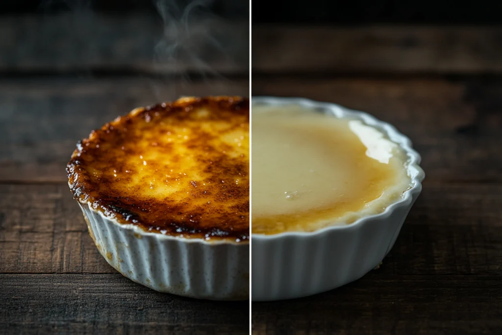 Comparison between Crème Brûlée and Custard – Differences in texture, flavor, and preparation